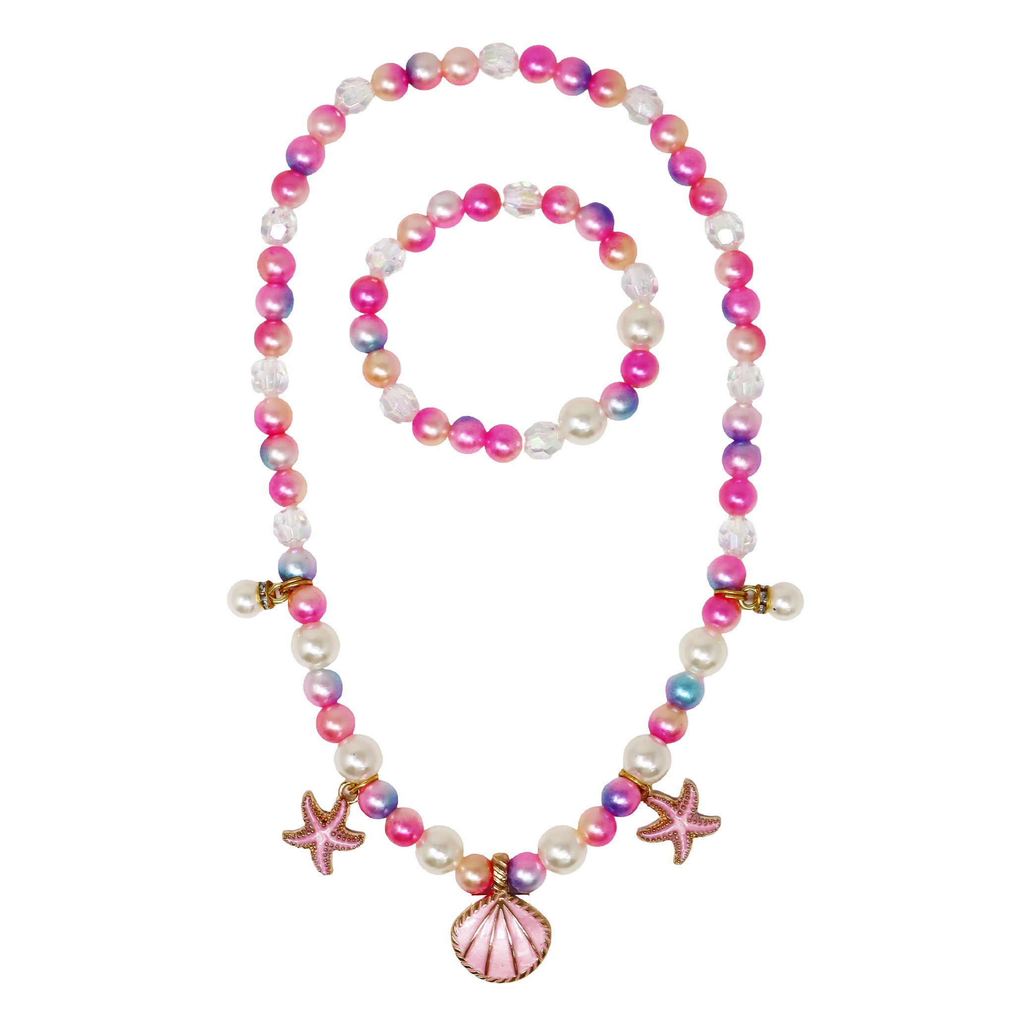 Mermaid Fantasy Necklace & Bracelet Set - Pink Poppy Australia
