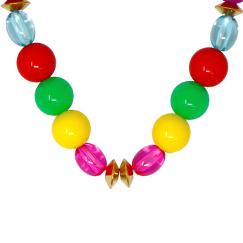 Rainbow Beaded Necklace / Bracelet Set