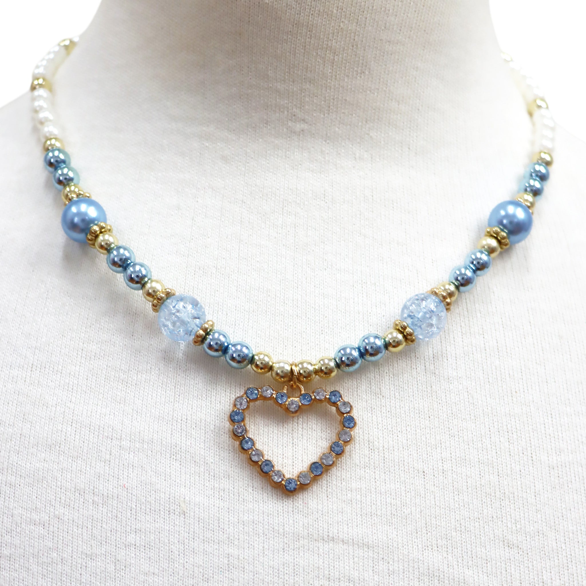 Dance Pearl Heart Necklace and Bracelet Set - Pink Poppy Australia