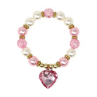 Dance Pearl Heart Necklace and Bracelet Set - Pink Poppy Australia