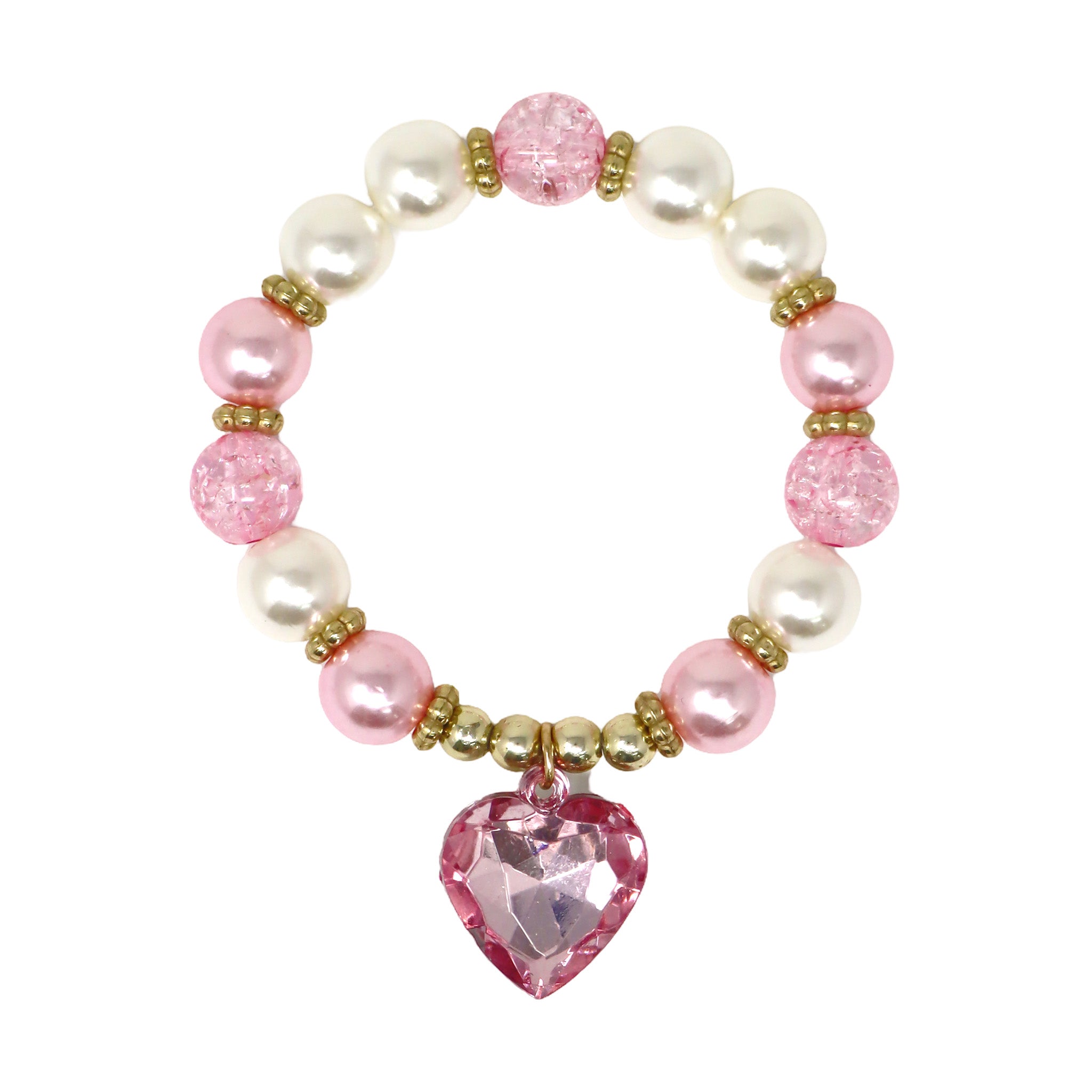 Dance Pearl Heart Necklace and Bracelet Set - Pink Poppy Australia