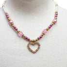 Dance Pearl Heart Necklace and Bracelet Set - Pink Poppy Australia