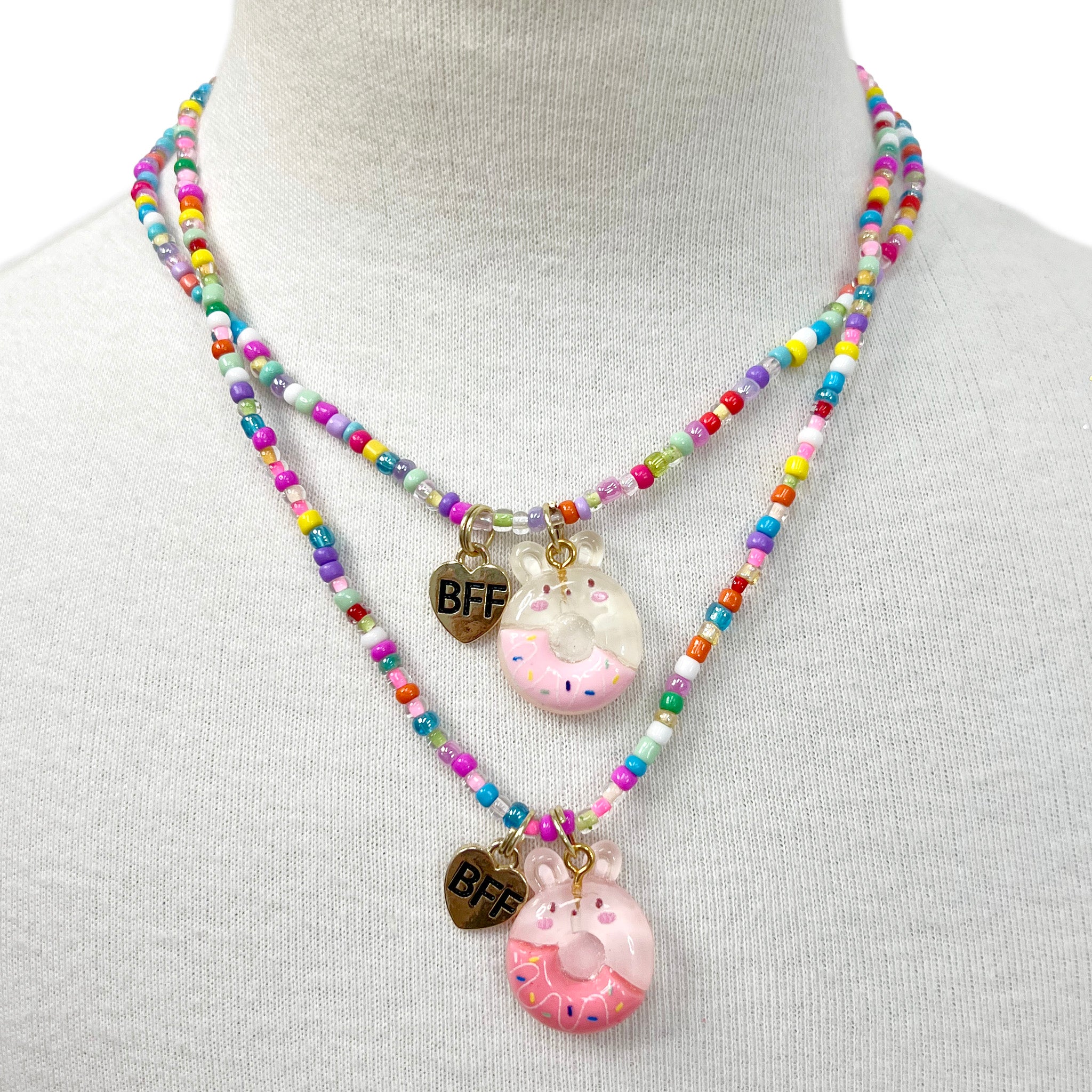BFF Donut Necklace Set - Pink Poppy Australia