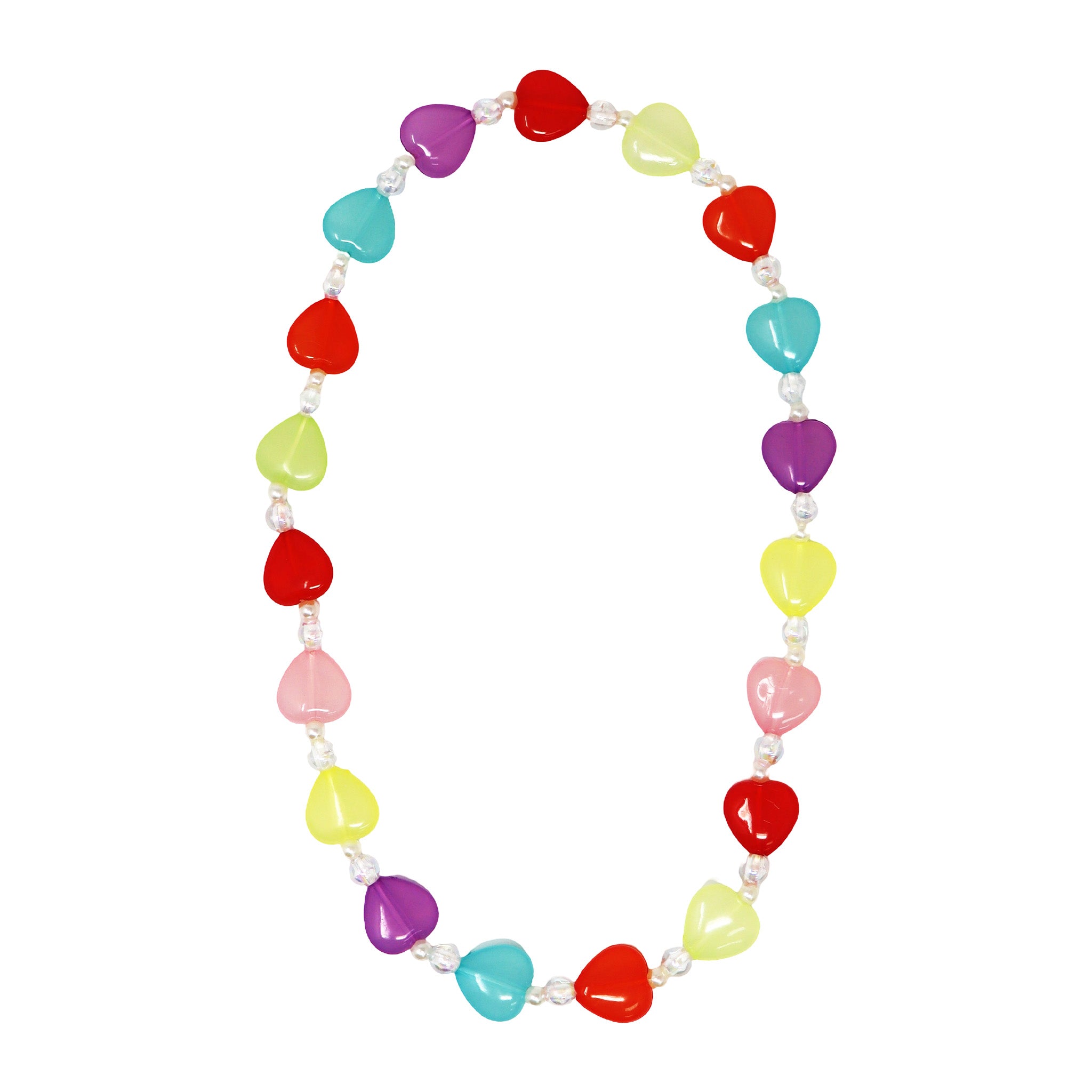 Rainbow Heart Necklace - Pink Poppy Australia