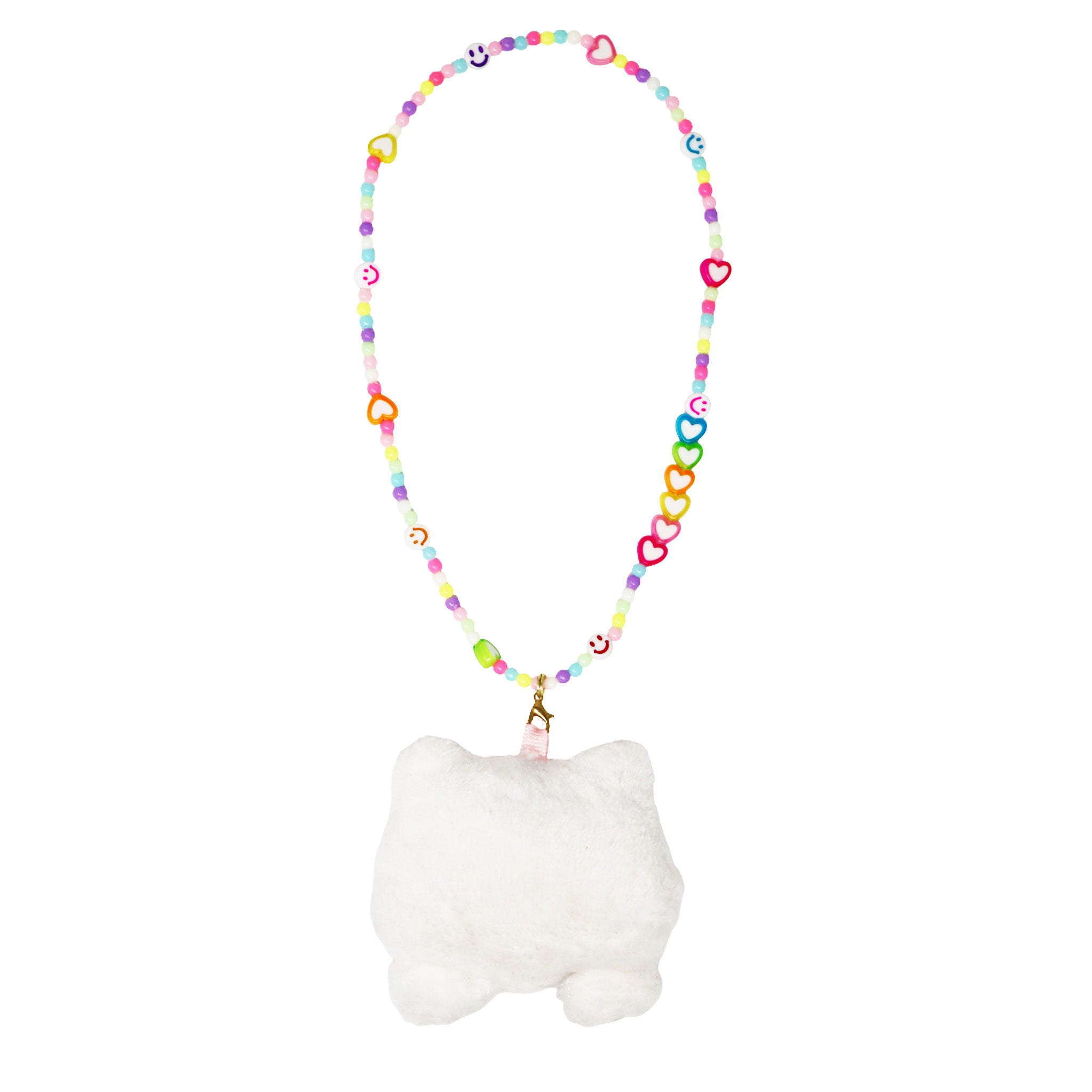 Plush Charm Necklace - Pink Poppy Australia
