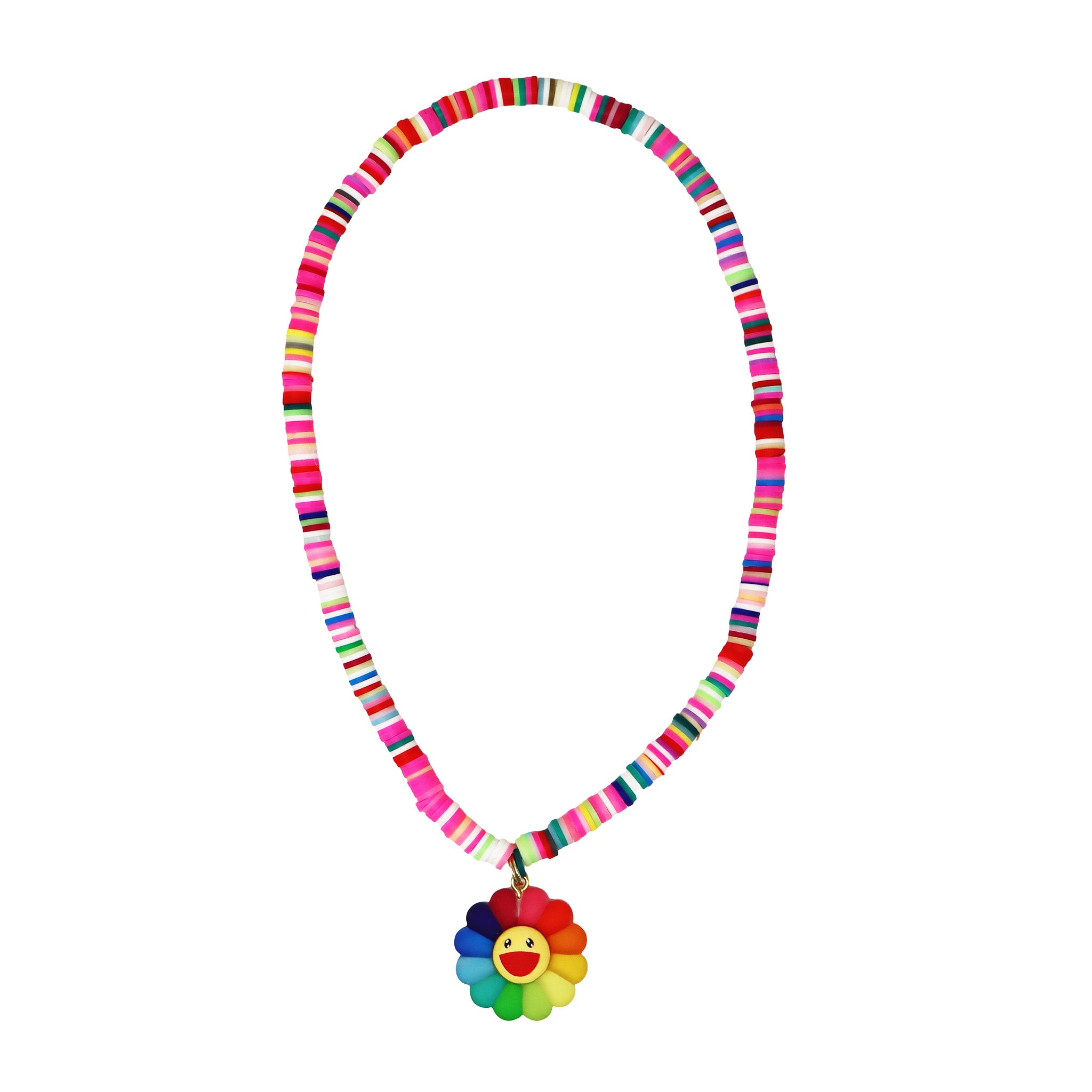 Rainbow Flower Necklace - Pink Poppy Australia
