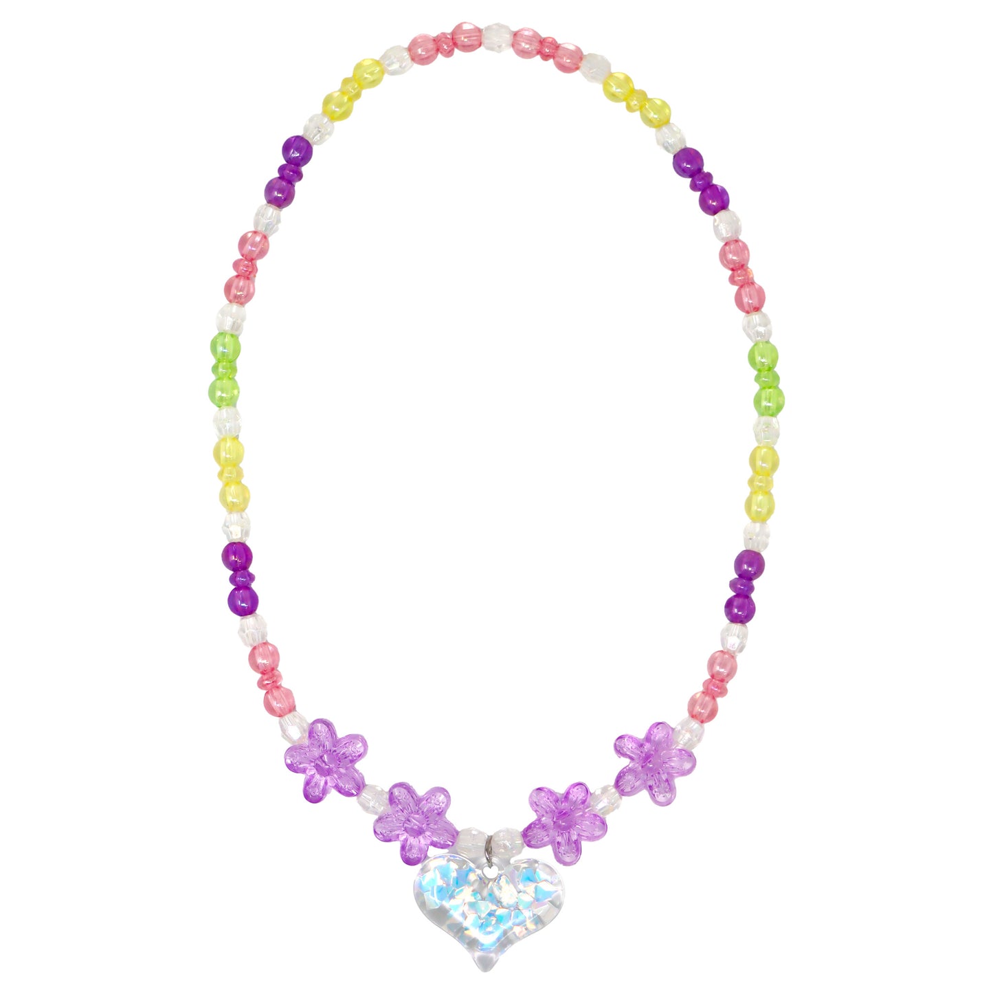 BFF Rainbow Heart Necklace Set