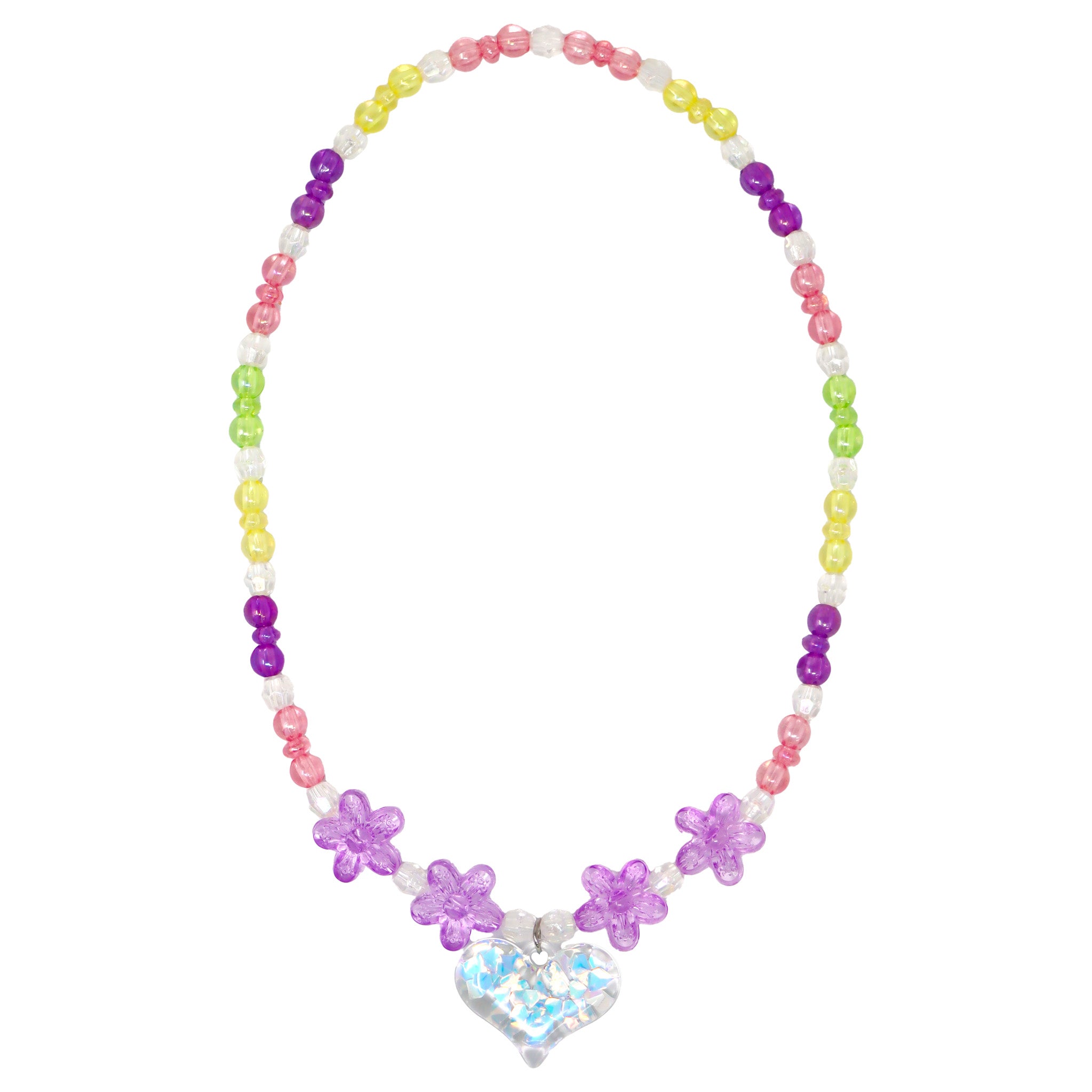 BFF Rainbow Heart Necklace Set - Pink Poppy Australia