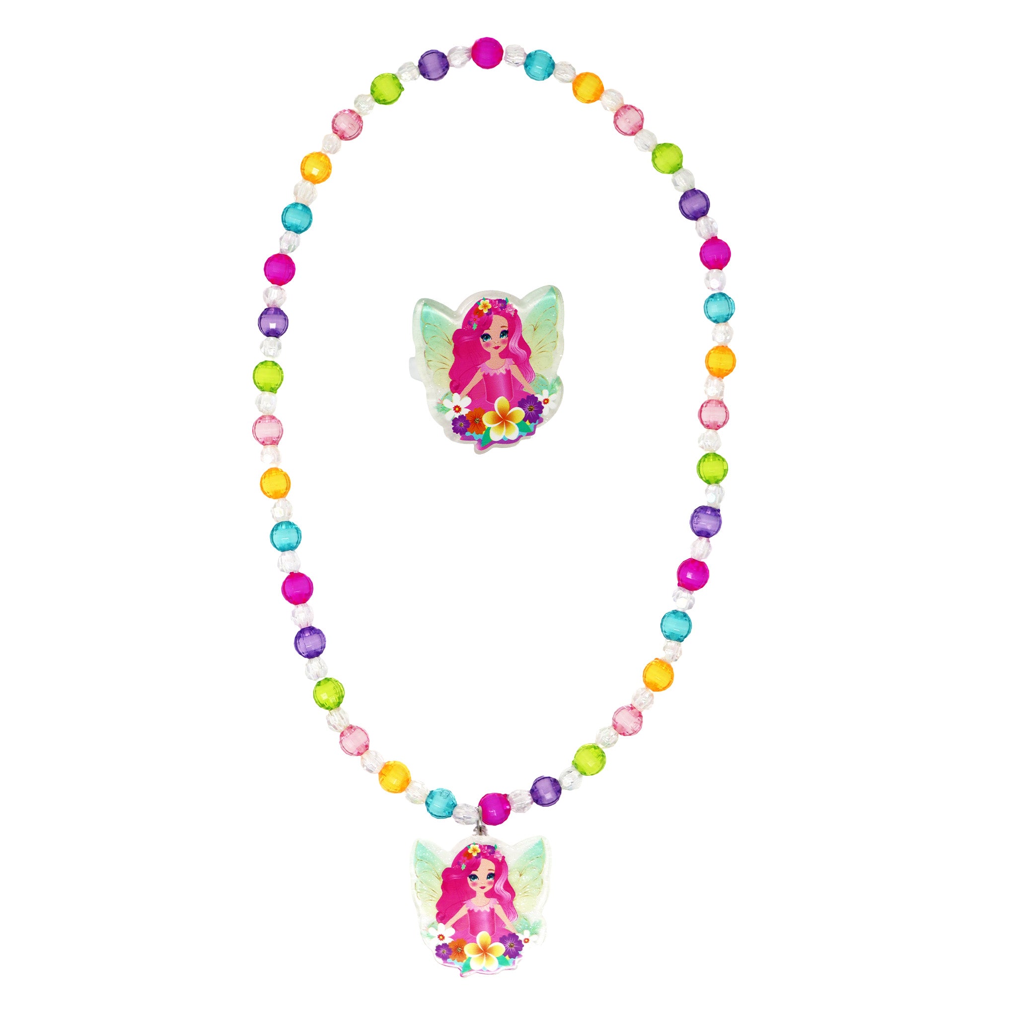Fairy Magic Light Up Necklace & Ring Set - Pink Poppy Australia