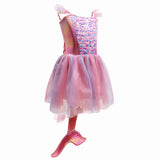 Mermaid Sparkle Dress With Tail - Pink Poppy Australia