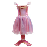 Mermaid Sparkle Dress With Tail - Pink Poppy Australia