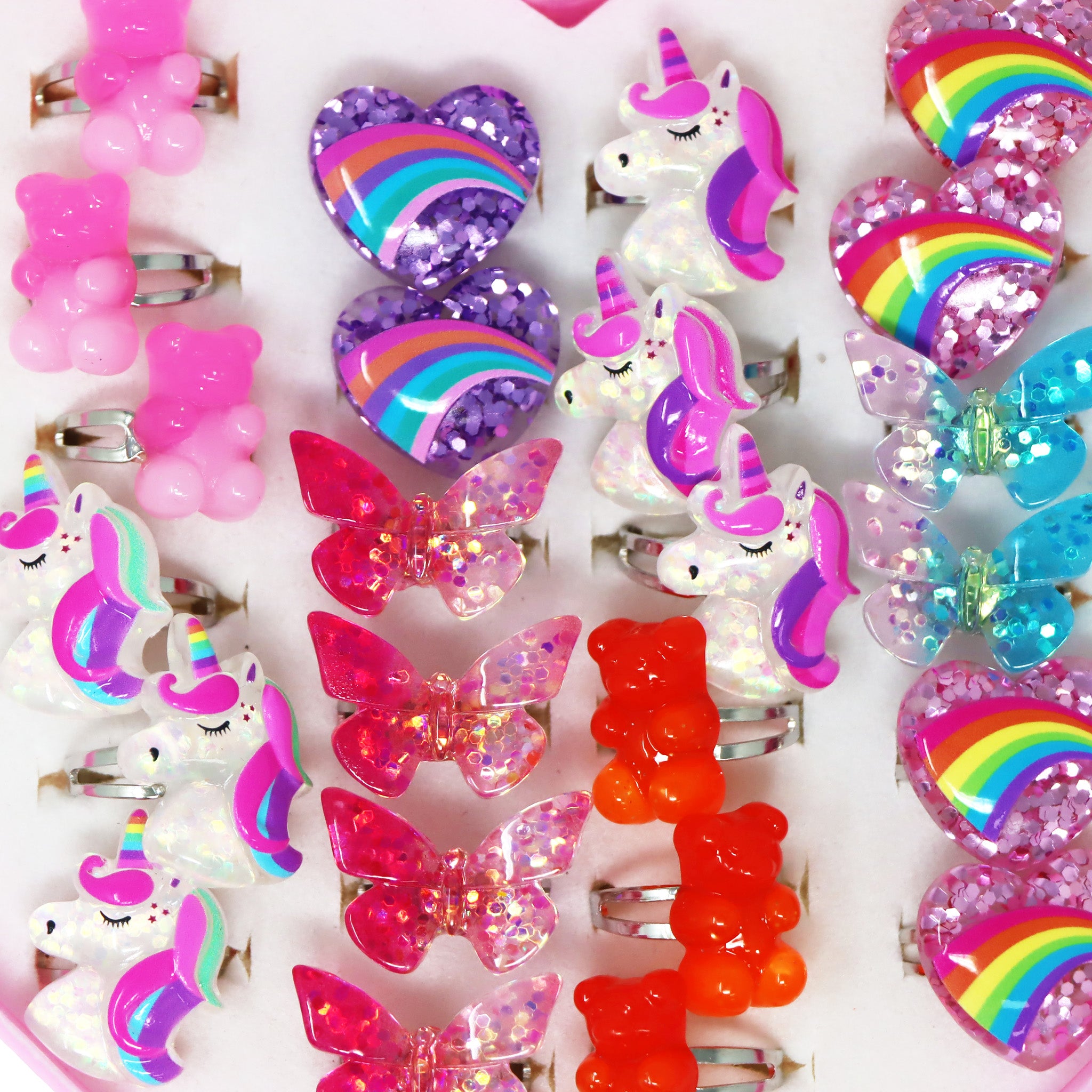 Sparkly Girls Rings - Pink Poppy Australia