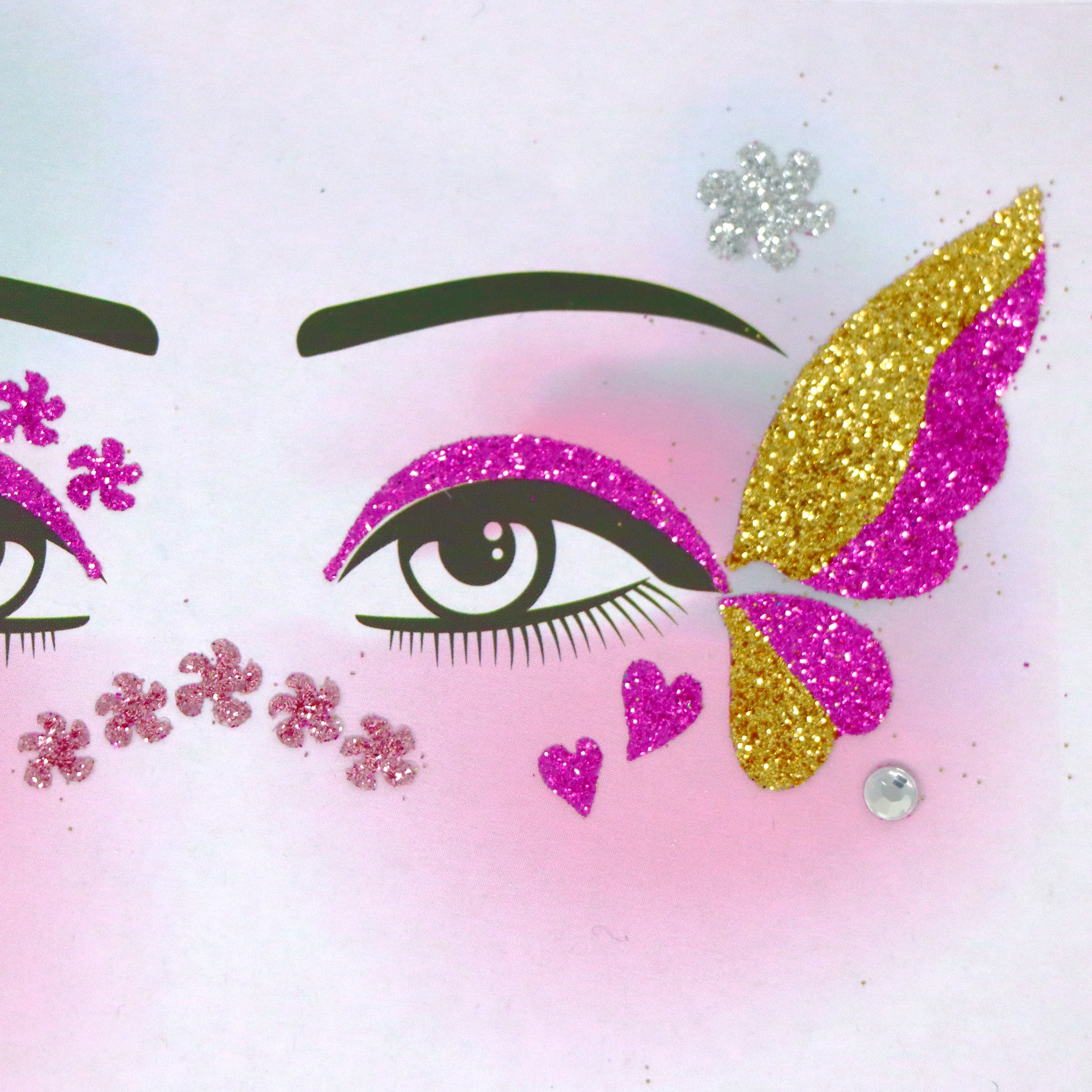 Fairy Butterfly Friends Face Stickers - Pink Poppy Australia