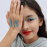 Romantics Thirteen Hand & Face Sticker - Pink Poppy Australia