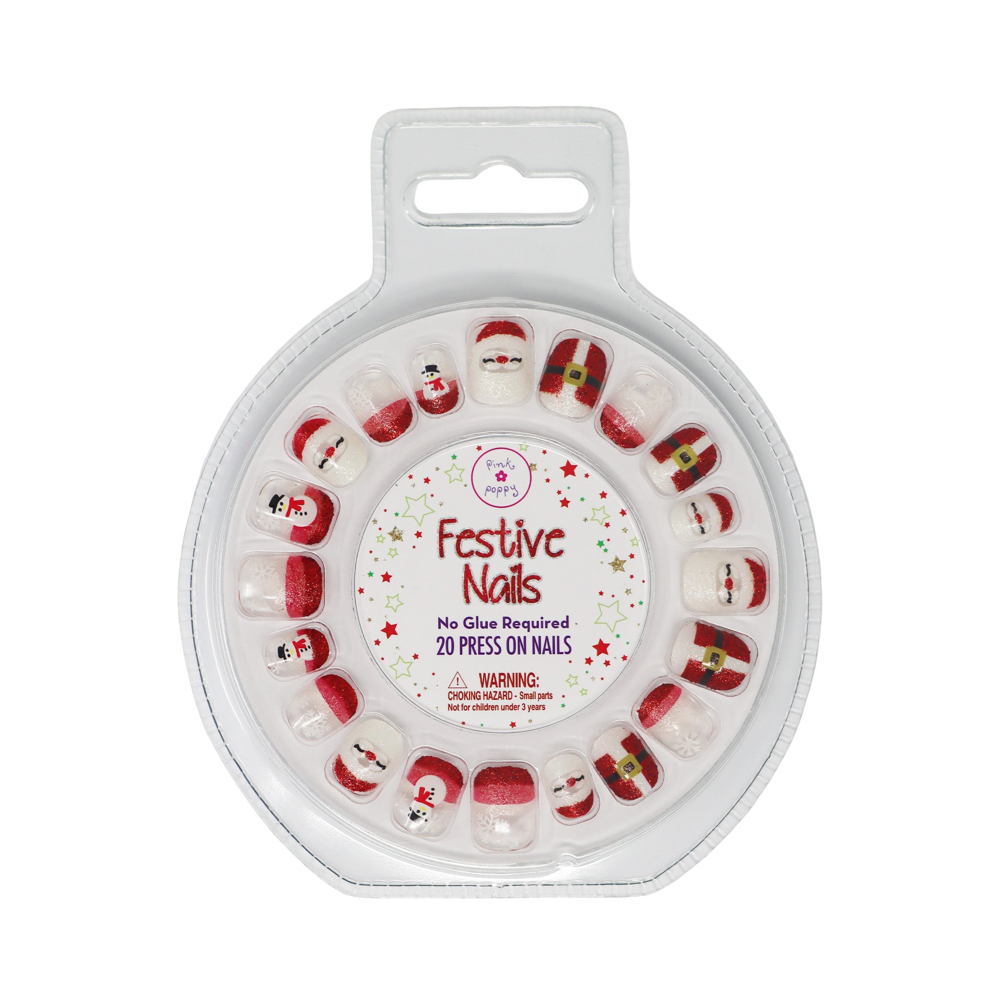 Christmas Press On Nails - Pink Poppy Australia