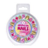 3D Butterfly Press On Nails - Pink Poppy Australia