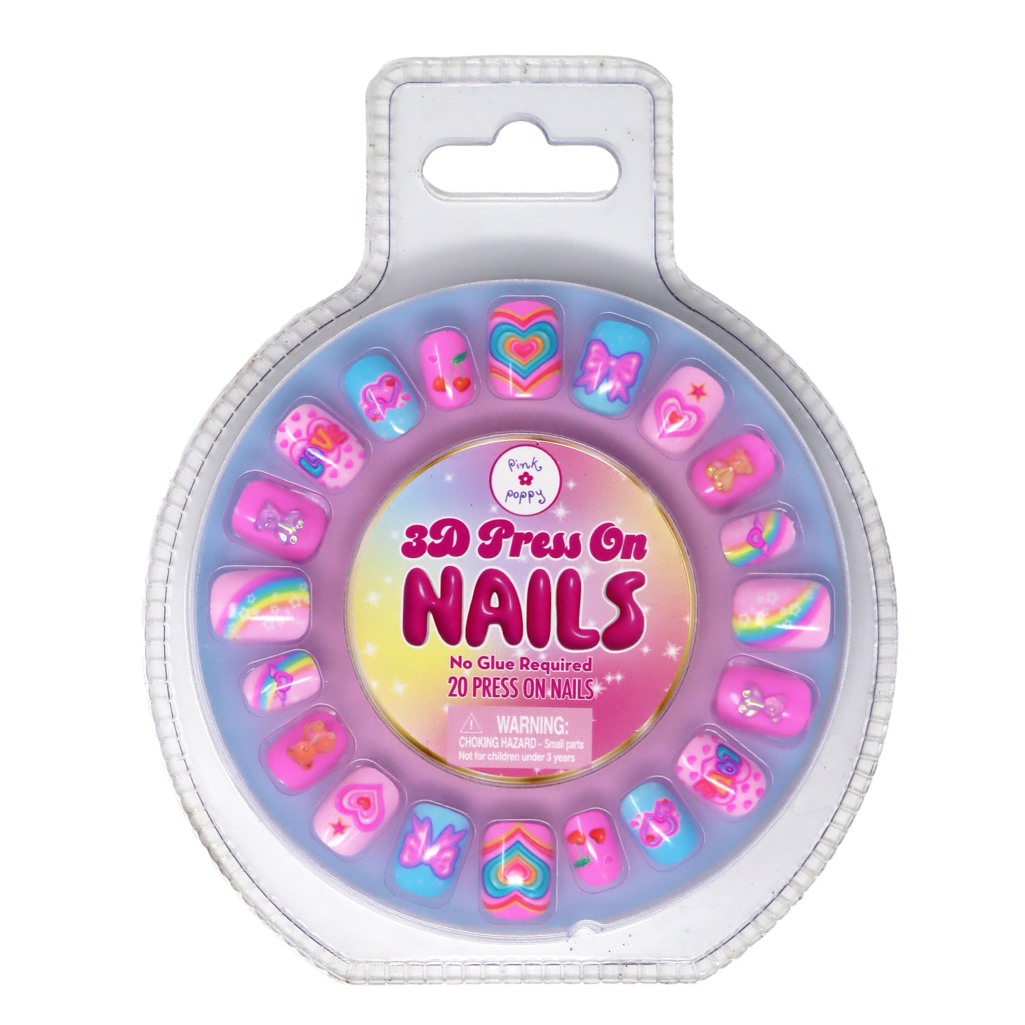 3D Gummy Bear Press On Nails - Pink Poppy Australia