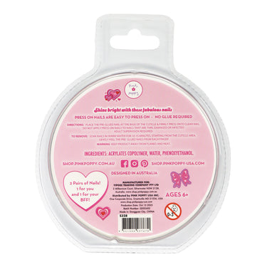 Sparkle Pop Press on Nails - Pink Poppy Australia