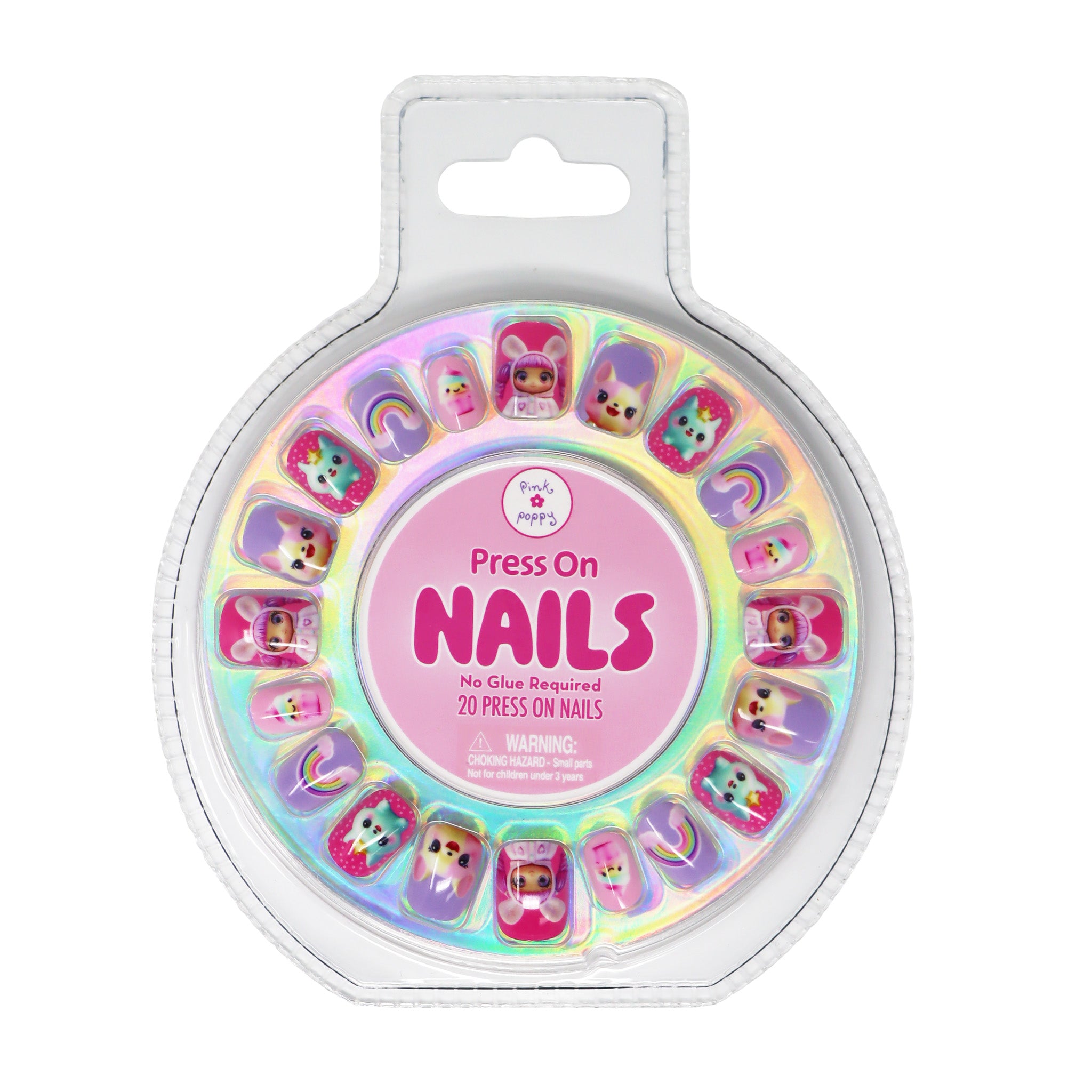 Sparkle Pop Press on Nails - Pink Poppy Australia