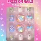3D Fidget Spinner Press On Nails - Ice Cream - Pink Poppy Australia