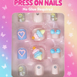 3D Fidget Spinner Press On Nails - Ice Cream - Pink Poppy Australia