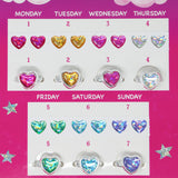 7 Day Stick On Earrings & Ring Set - Pink Poppy Australia