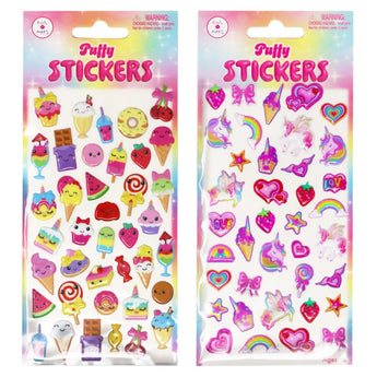 Puffy stickers - Pink Poppy Australia