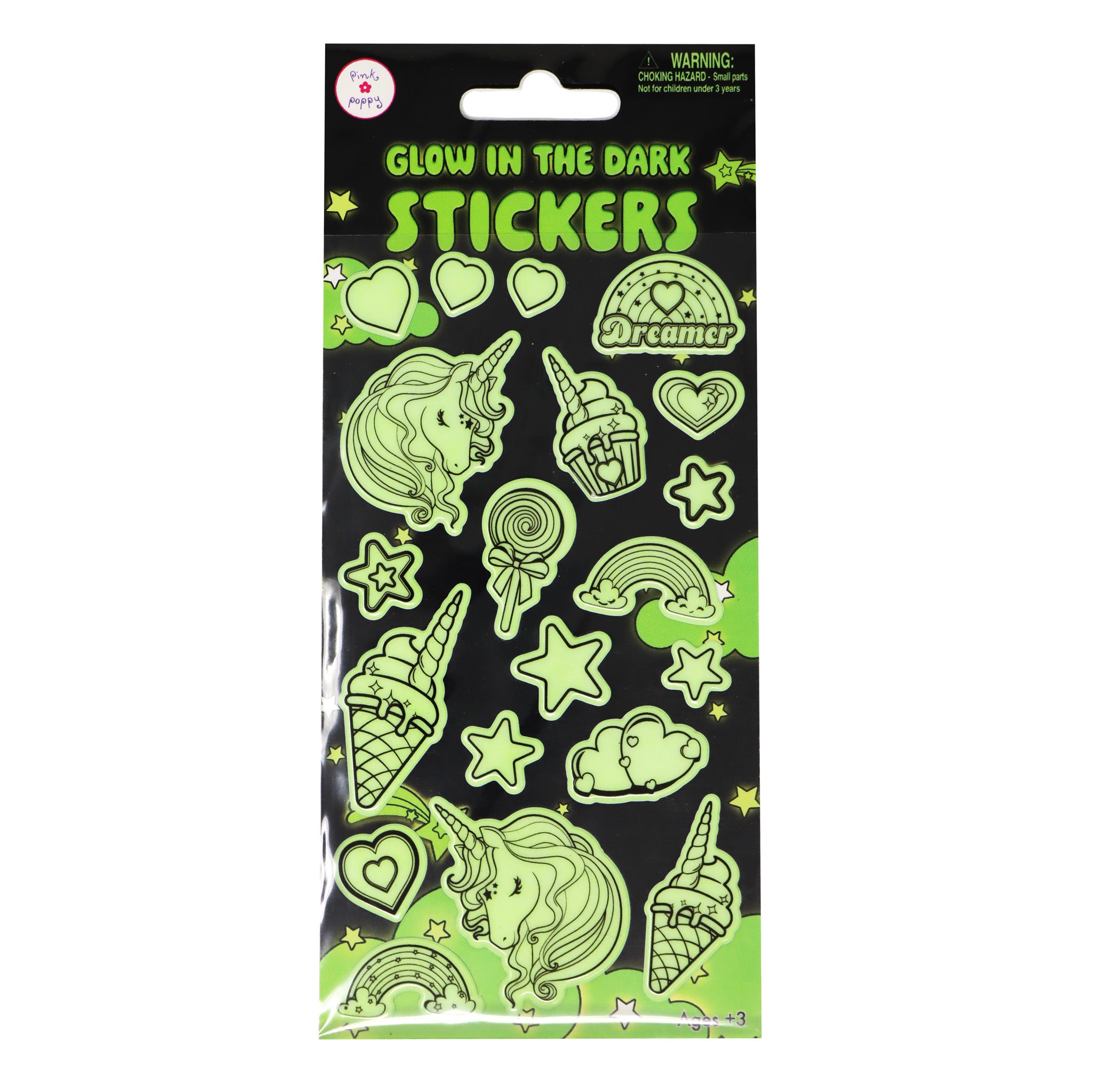 Glow in the dark stickers - Pink Poppy Australia