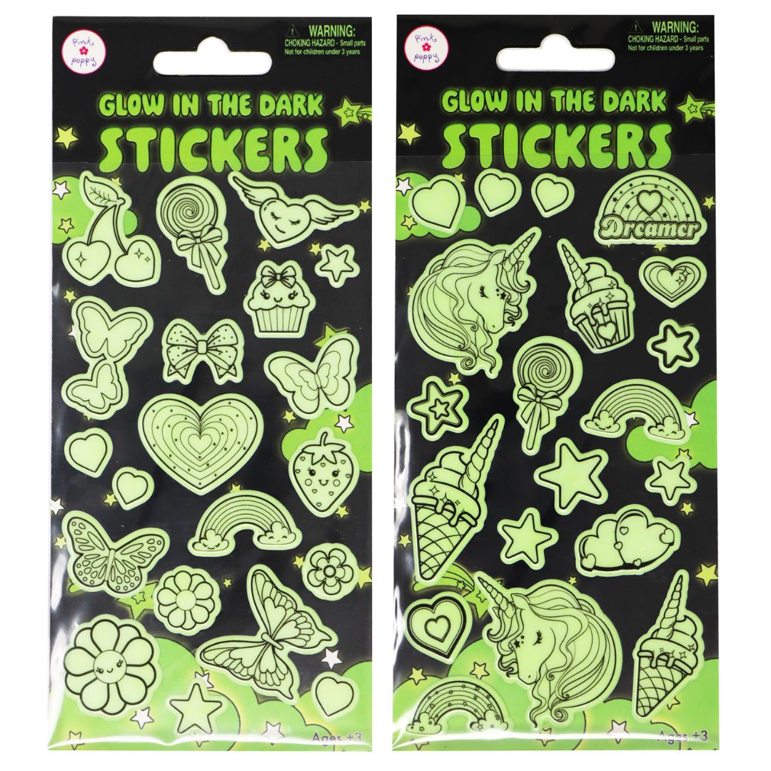 Glow in the dark stickers - Pink Poppy Australia