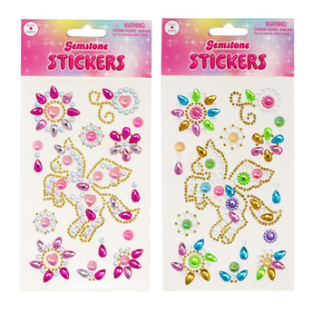 Gemstone Unicorn Stickers - Pink Poppy Australia
