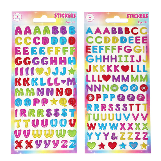 Alphabet Puffy Stickers