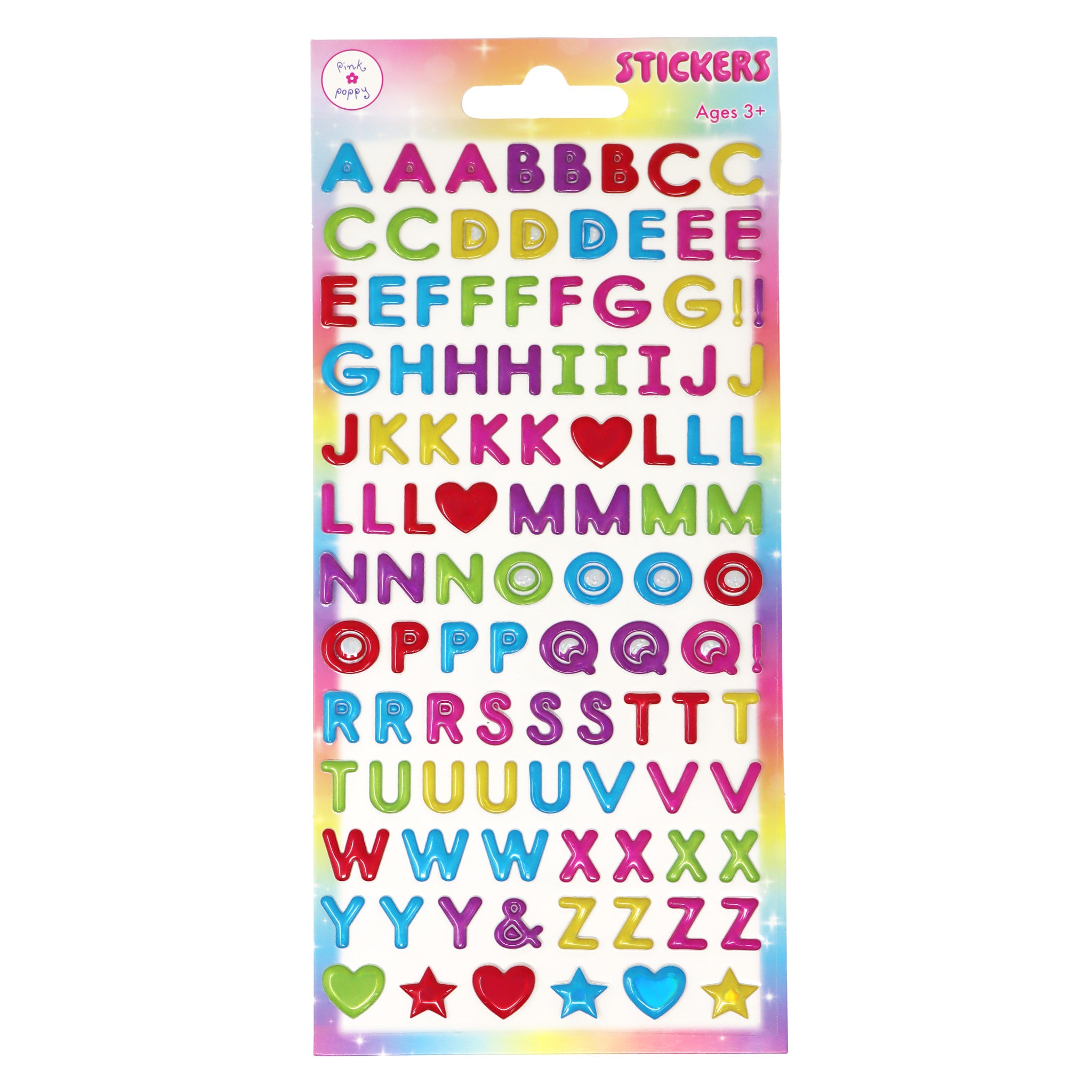 Alphabet Puffy Stickers - Pink Poppy Australia