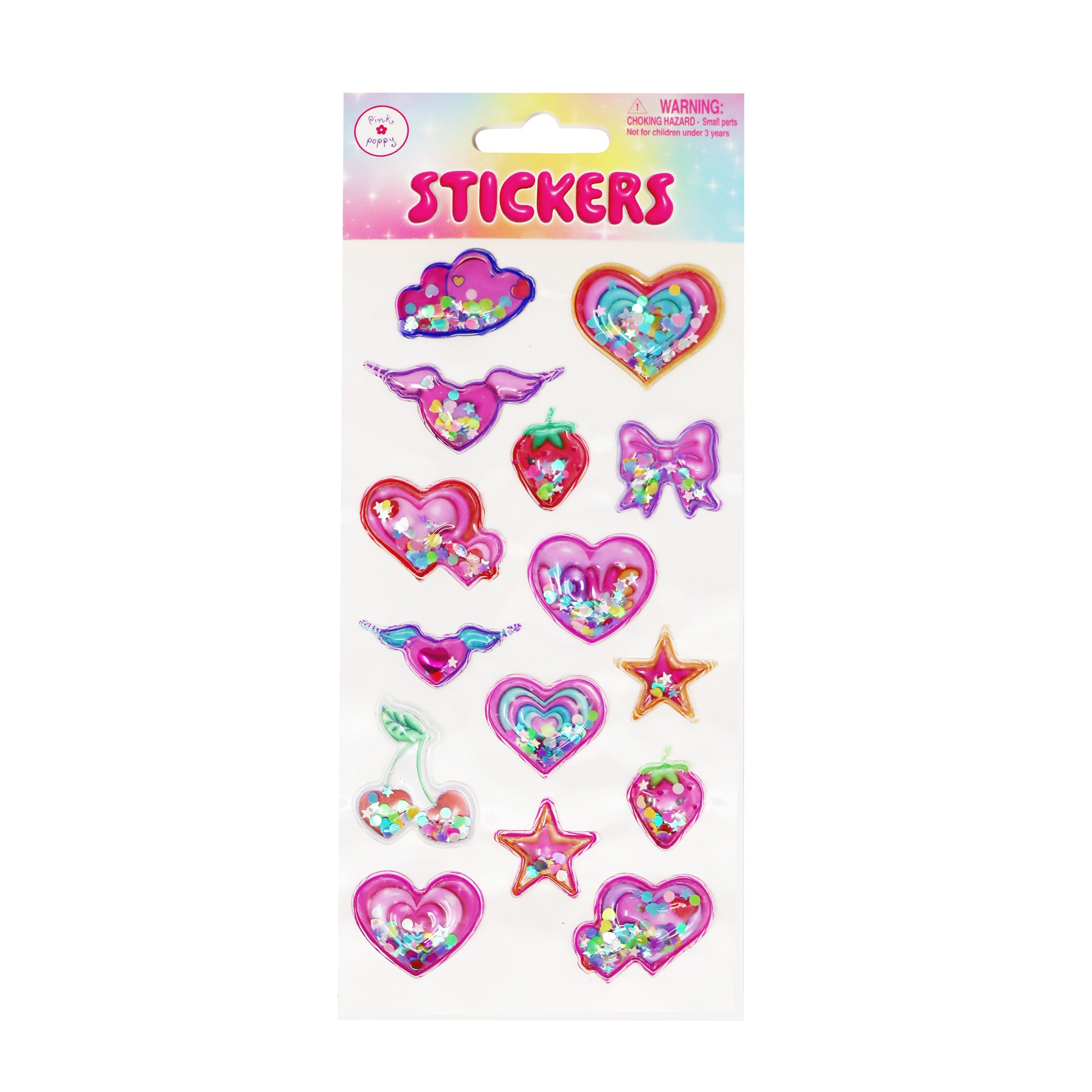 Confetti Shaker Stickers - Pink Poppy Australia