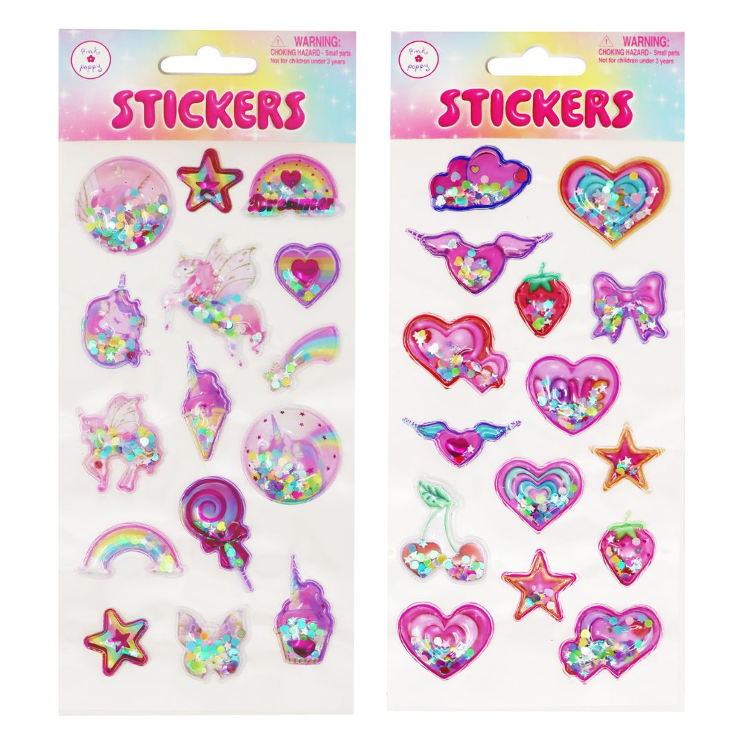 Confetti Shaker Stickers - Pink Poppy Australia