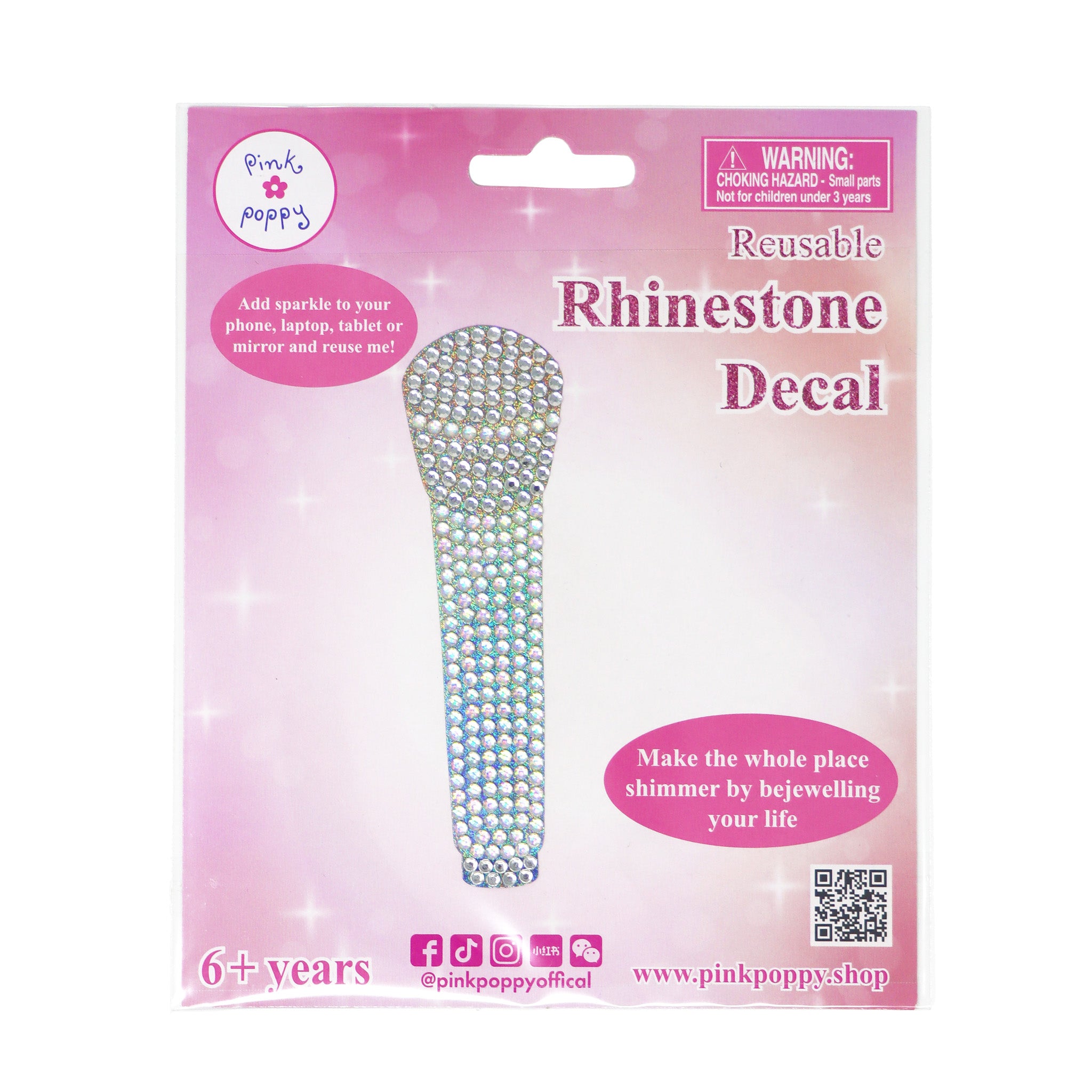 Romantics Microphone Decal - Pink Poppy Australia