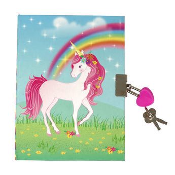 Stardust Unicorn Lockable Notebook - Pink Poppy Australia