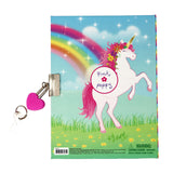 Stardust Unicorn Lockable Notebook - Pink Poppy Australia