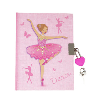 Bejewelled Ballerina Scented Lockable Diary - Pink Poppy Australia