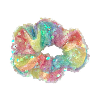 Unicorn Rainbow Sequin Scrunchie