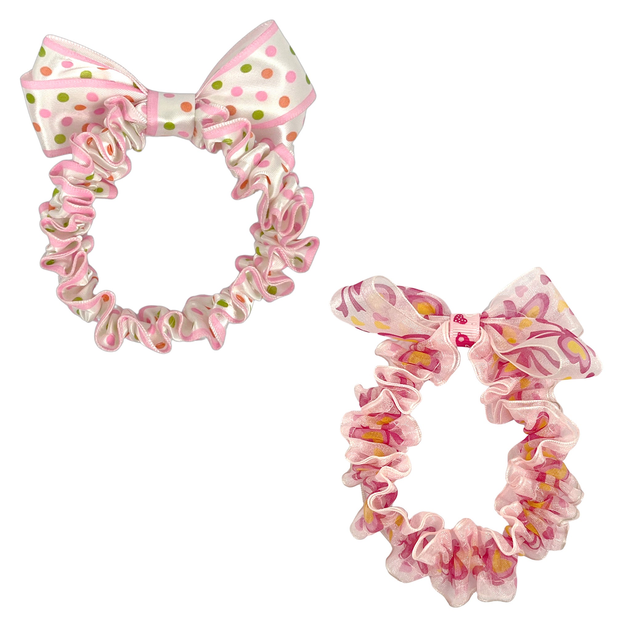 Printed Scrunchie - Pink Poppy Australia