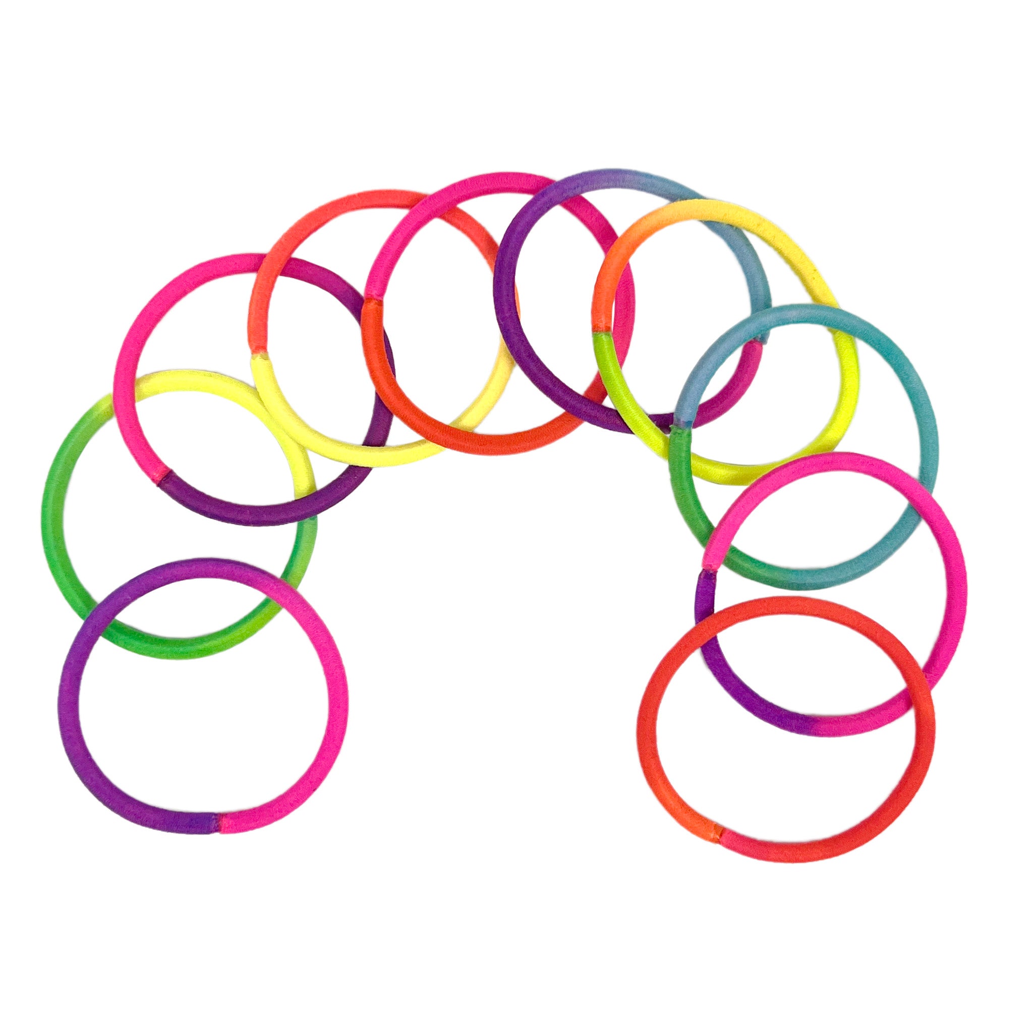 Two-Tone Hair Elastics - Pink Poppy Australia