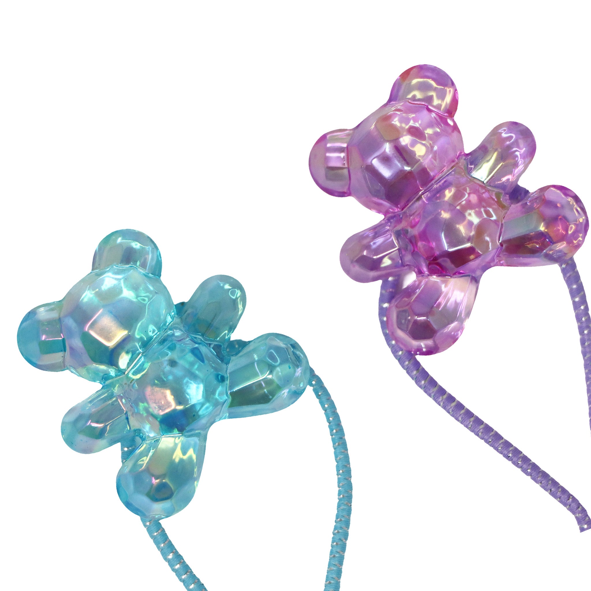 Teddy Bear Hair Elastics - Pink Poppy Australia