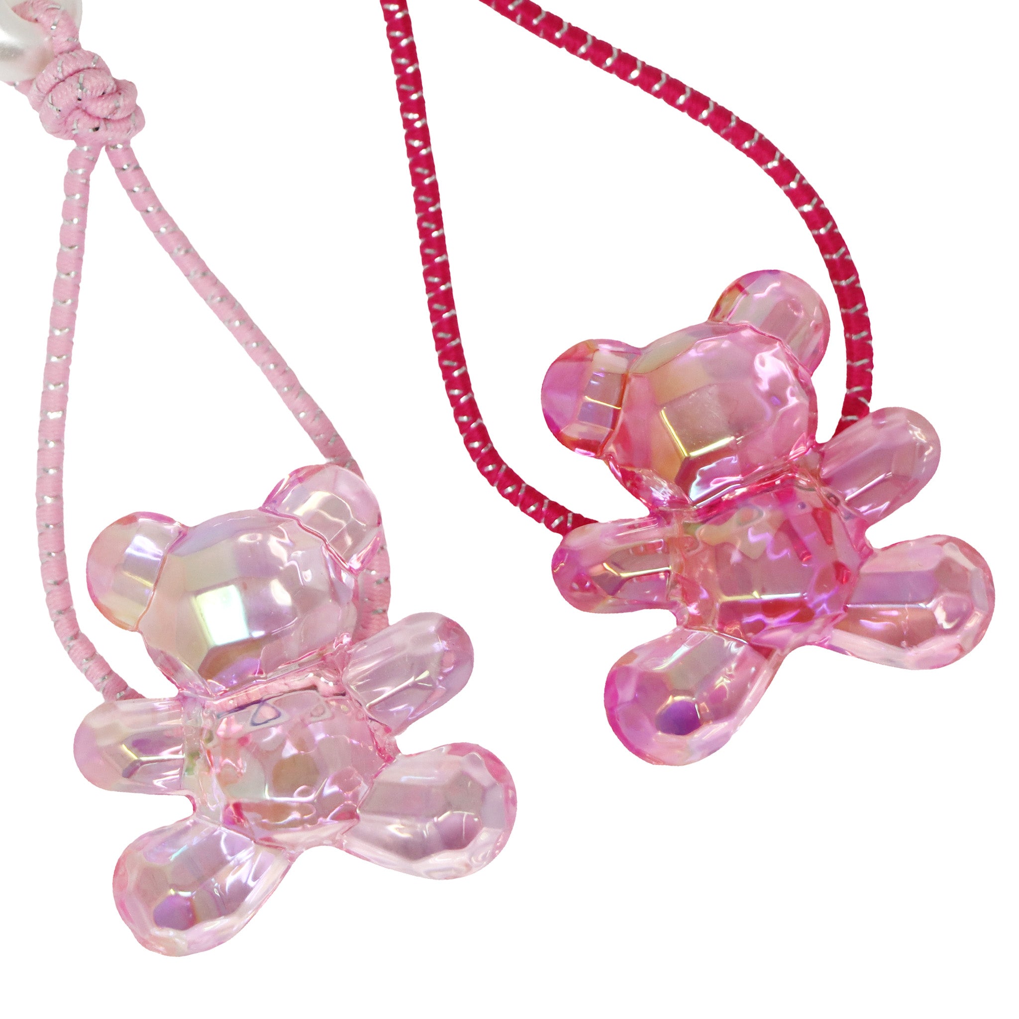 Teddy Bear Hair Elastics - Pink Poppy Australia