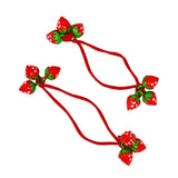 Sweet Berry Hair Elastics - Pink Poppy Australia