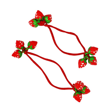 Sweet Berry Hair Elastics - Pink Poppy Australia