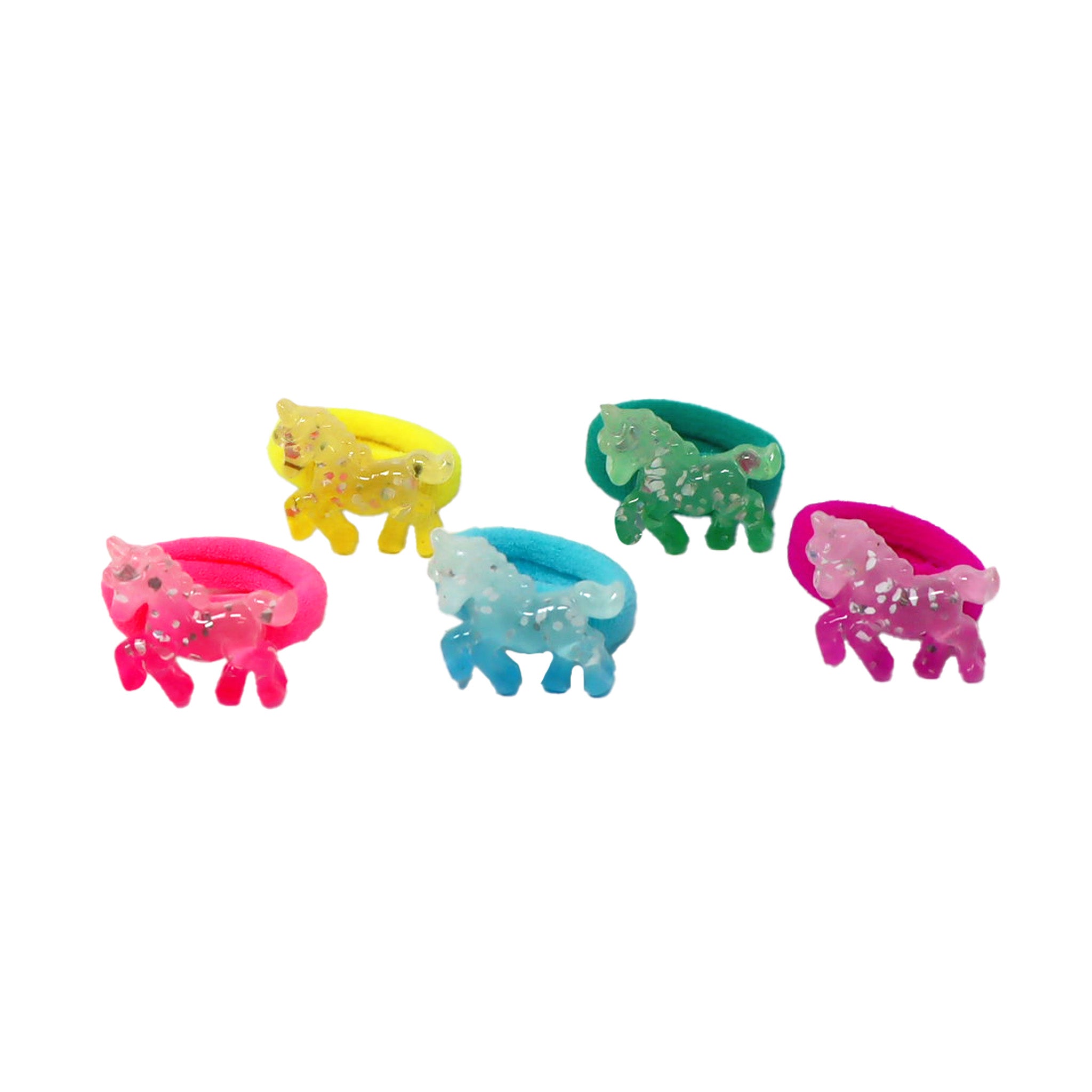 Dreamland Unicorn Hair Elastics - Pink Poppy Australia