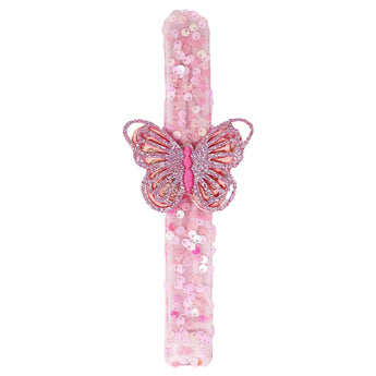 Butterfly Sequin Slap Band - Pink Poppy Australia