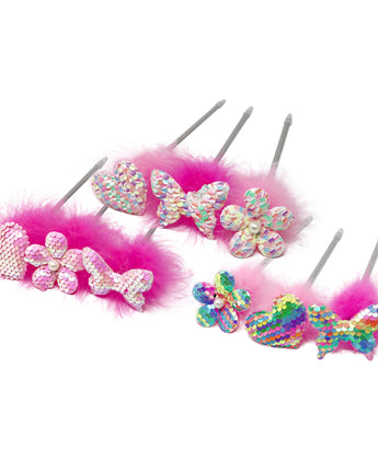 Fluffy Assorted Sequin Pens