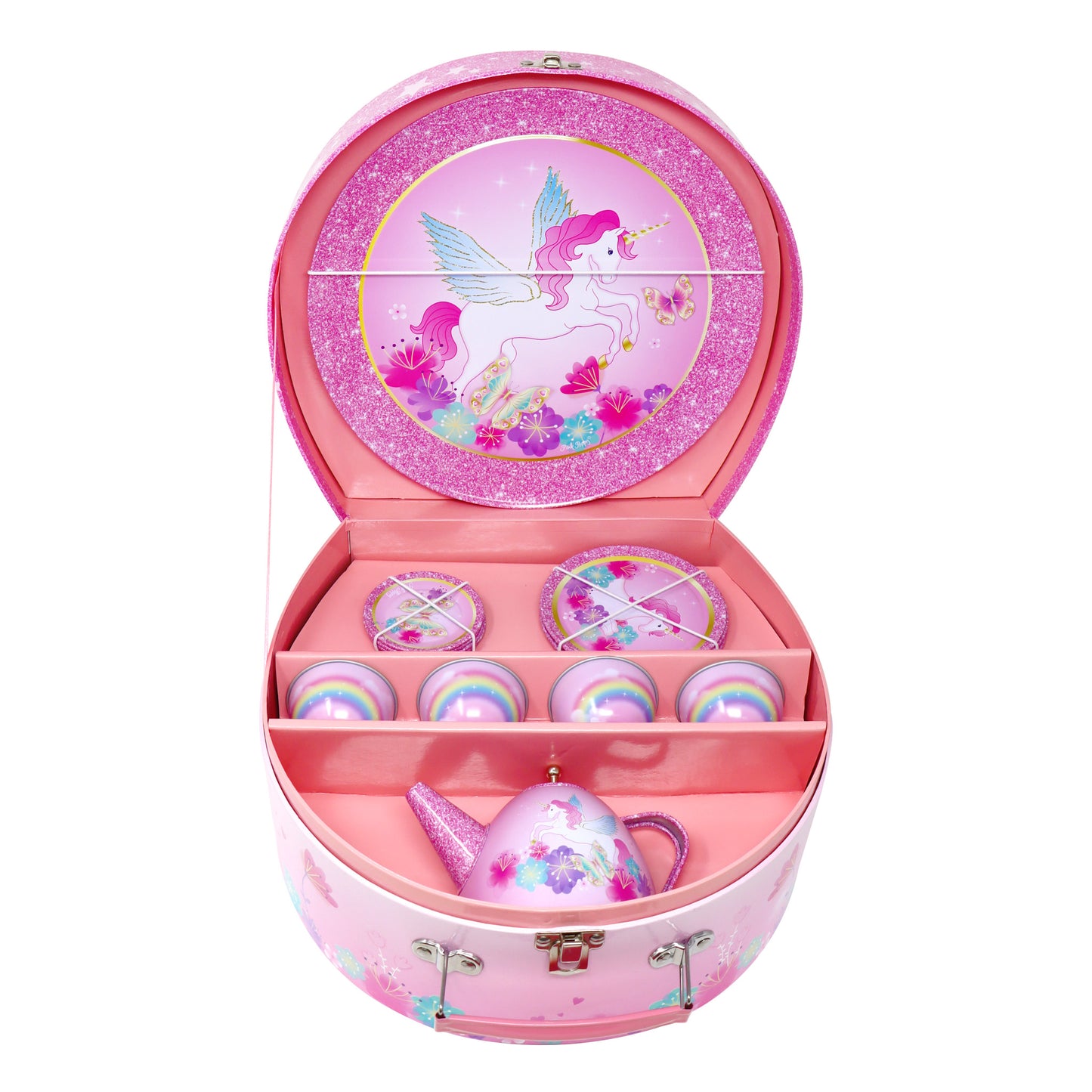 Unicorn Rainbow 15 Piece Tin Tea Set - Pink Poppy Australia