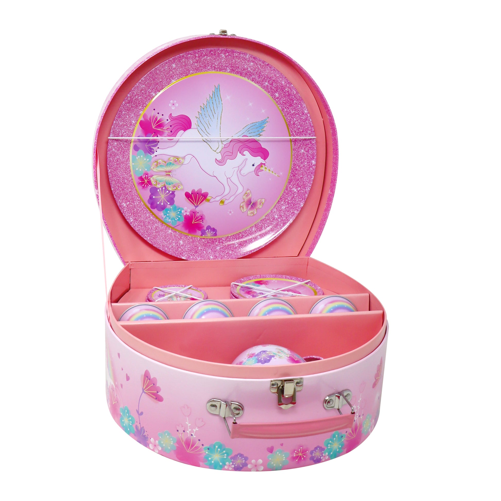 Unicorn Rainbow 15 Piece Tin Tea Set - Pink Poppy Australia